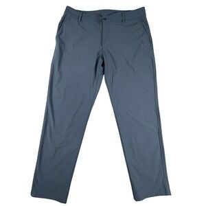 FootJoy Mens 36 X 32 Performance Golf Pants Blue Gray Slate Polyester CA28544